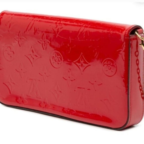 Louis Vuitton Red Felicie Pochette Bag - Picture 6 of 15